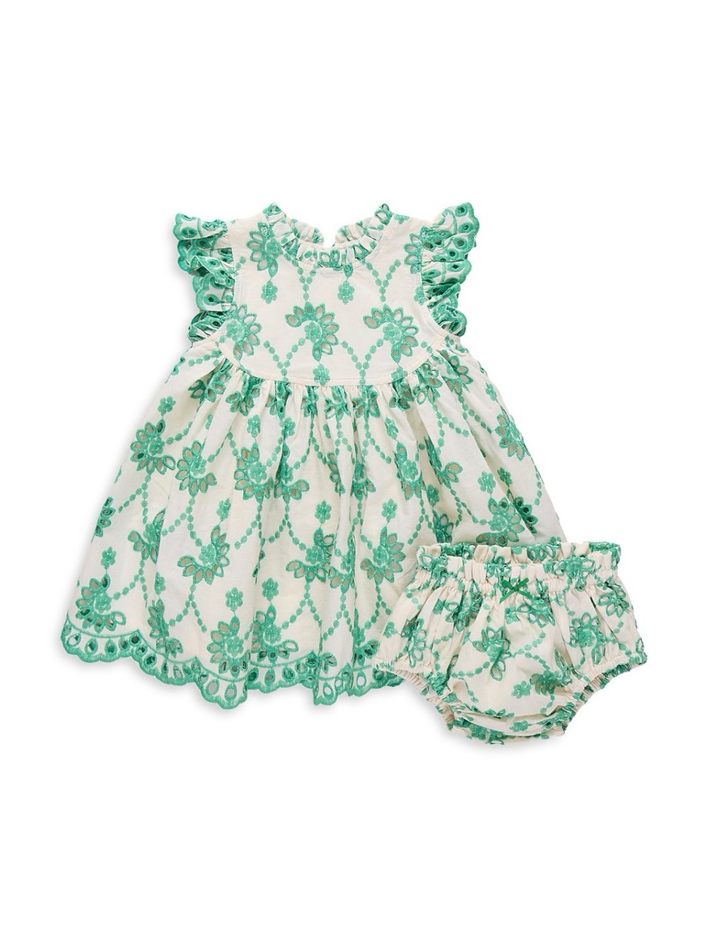 Pink Chicken Girls' Cynthia Dress Set - Baby First Party Dress 12-18 M